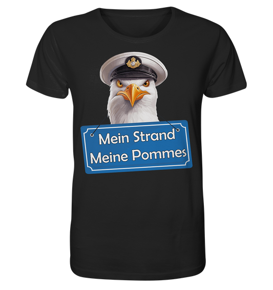 Mein Strand meine Pommes - Herren Premium Bio T-Shirt