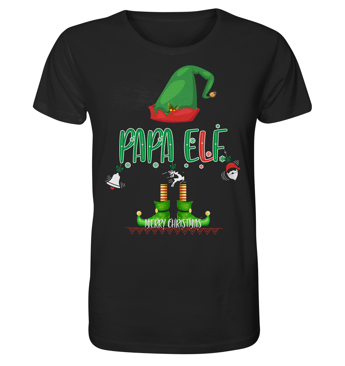 Papa Elf Weihnachten - Herren Premium Bio T-Shirt