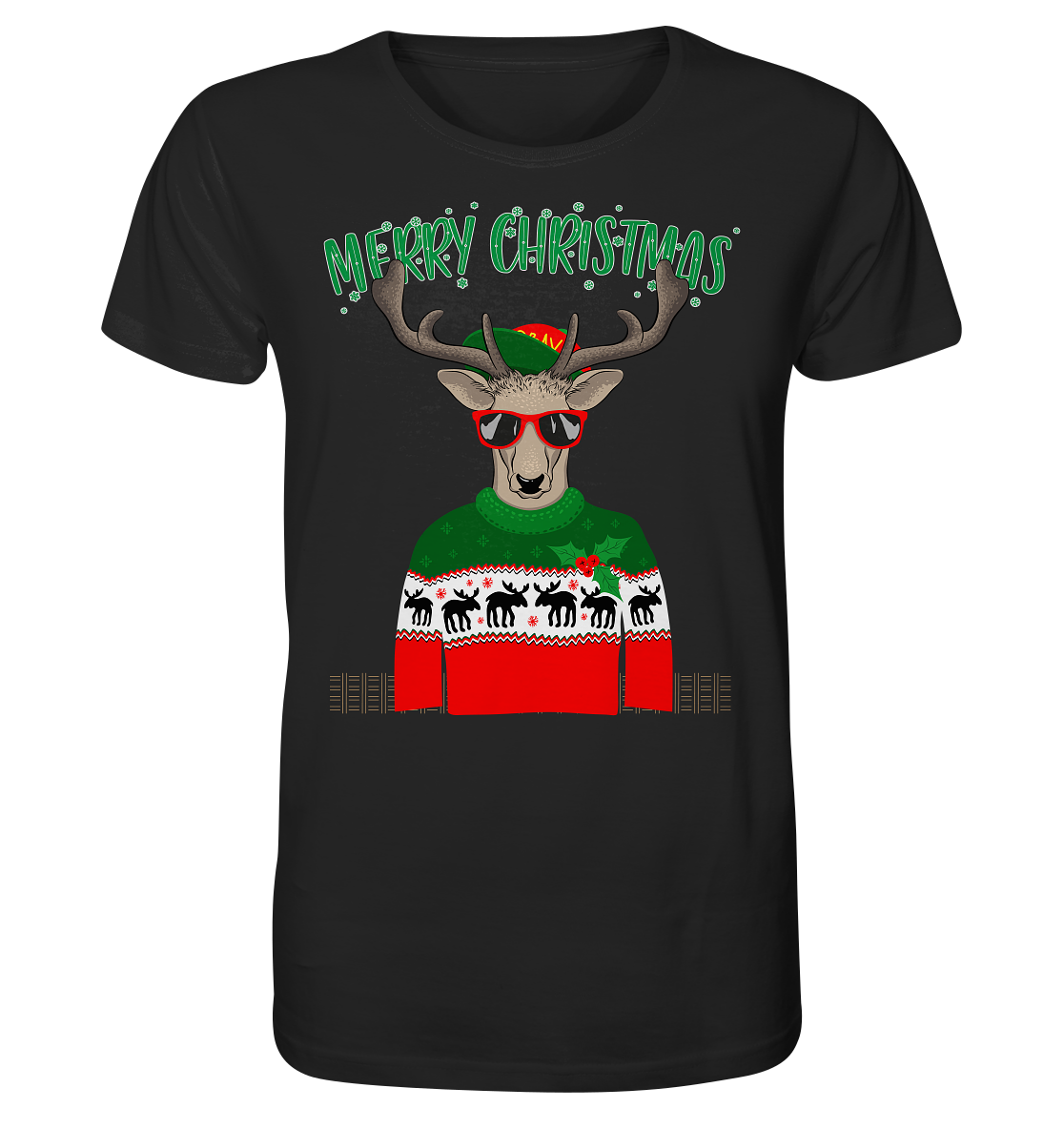 Merry Christmas Rentier - Herren Premium Bio T-Shirt