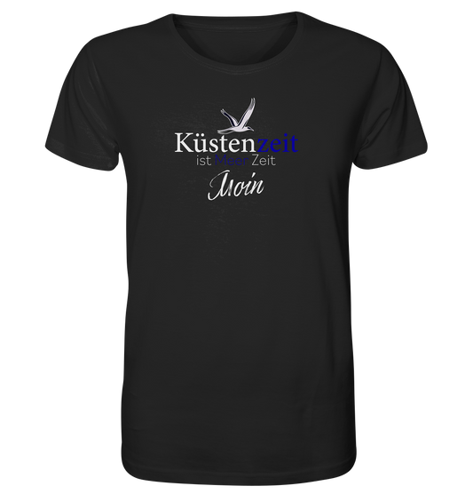 Küstenzeit ist Meer Zeit Moin - Herren Premium Bio T-Shirt