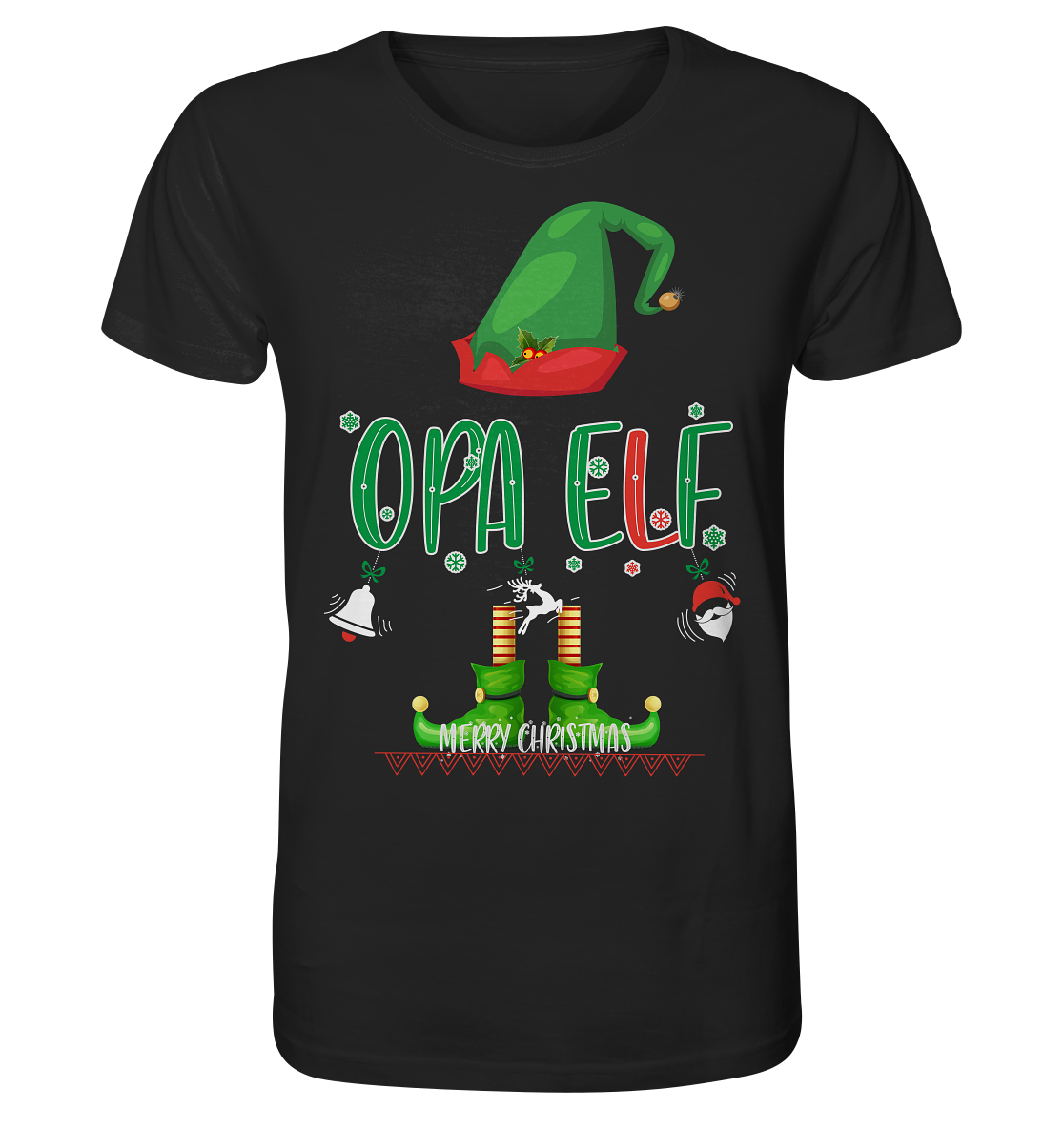 Opa Elf Weihnachten - Herren Premium Bio T-Shirt