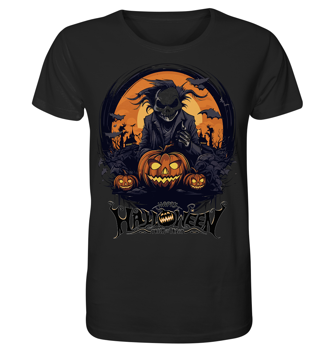 Happy Halloween Ghost - Herren Premium Bio T-Shirt