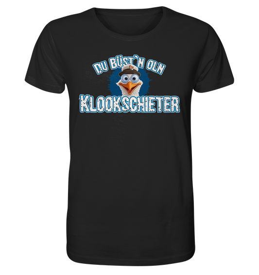 Du büst n oln Kloockschieter - Herren Premium Bio T-Shirt