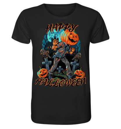 Happy Halloween Kürbiskopf - Herren Premium Bio T-Shirt