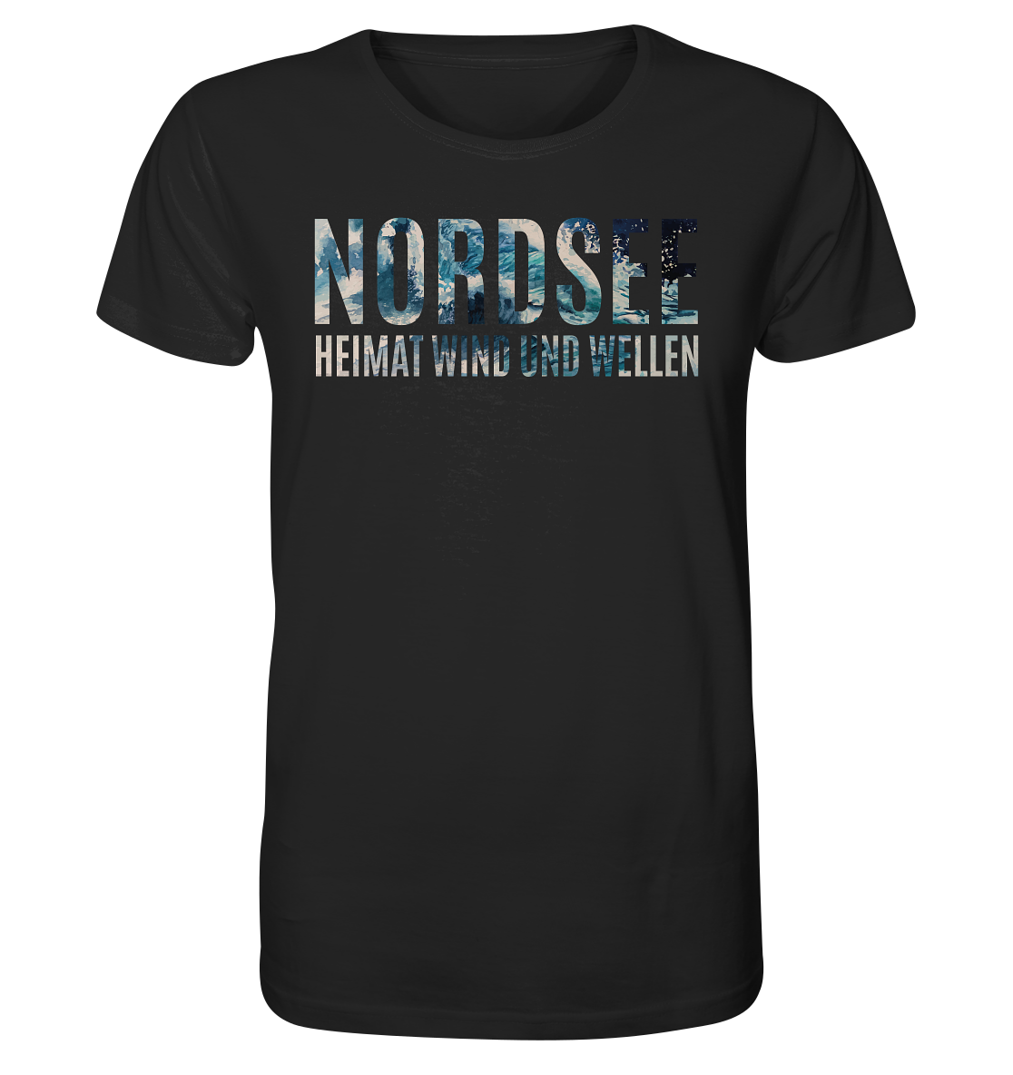 Nordsee Heimat Wind und Wellen - Herren Premium Bio T-Shirt