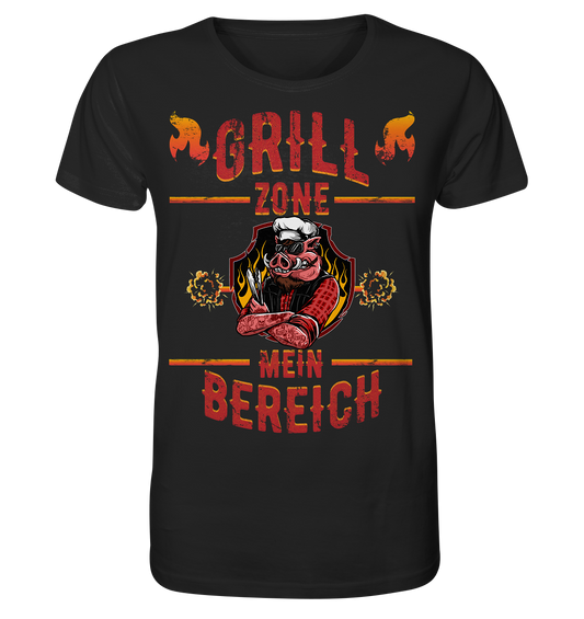 Grill Zone Mein Bereich - Herren Premium Bio T-Shirt