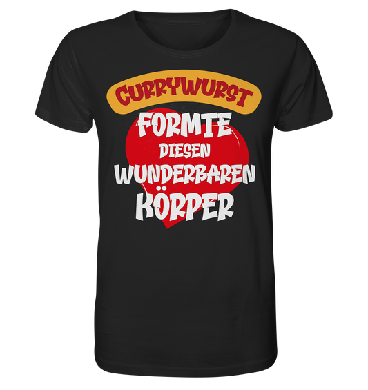 Currywurst formte diesen Körper - Herren Premium Bio T-Shirt