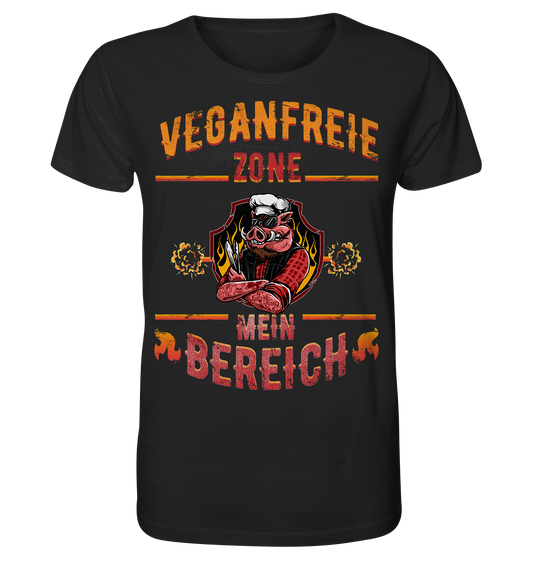 Veganfreie Zone Mein Bereich - Herren Premium Bio T-Shirt