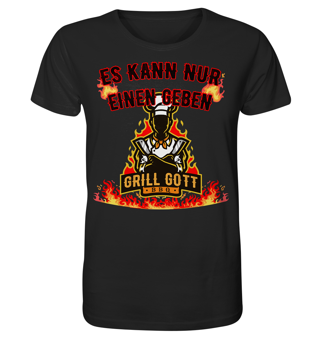 BBQ Grill Gott Es kann nur einen geben - Herren Premium Bio T-Shirt