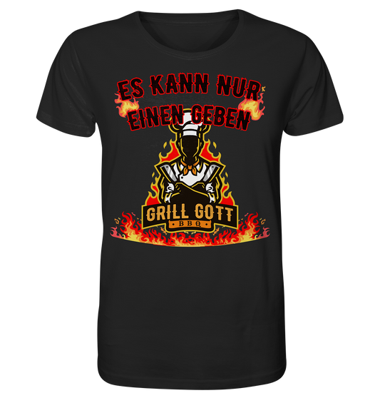 BBQ Grill Gott Es kann nur einen geben - Herren Premium Bio T-Shirt