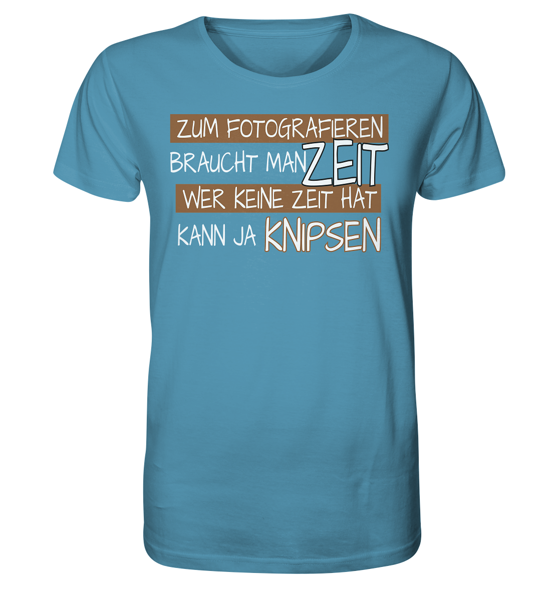 Zum Fotografieren braucht man Zeit - Herren Premium Bio T-Shirt