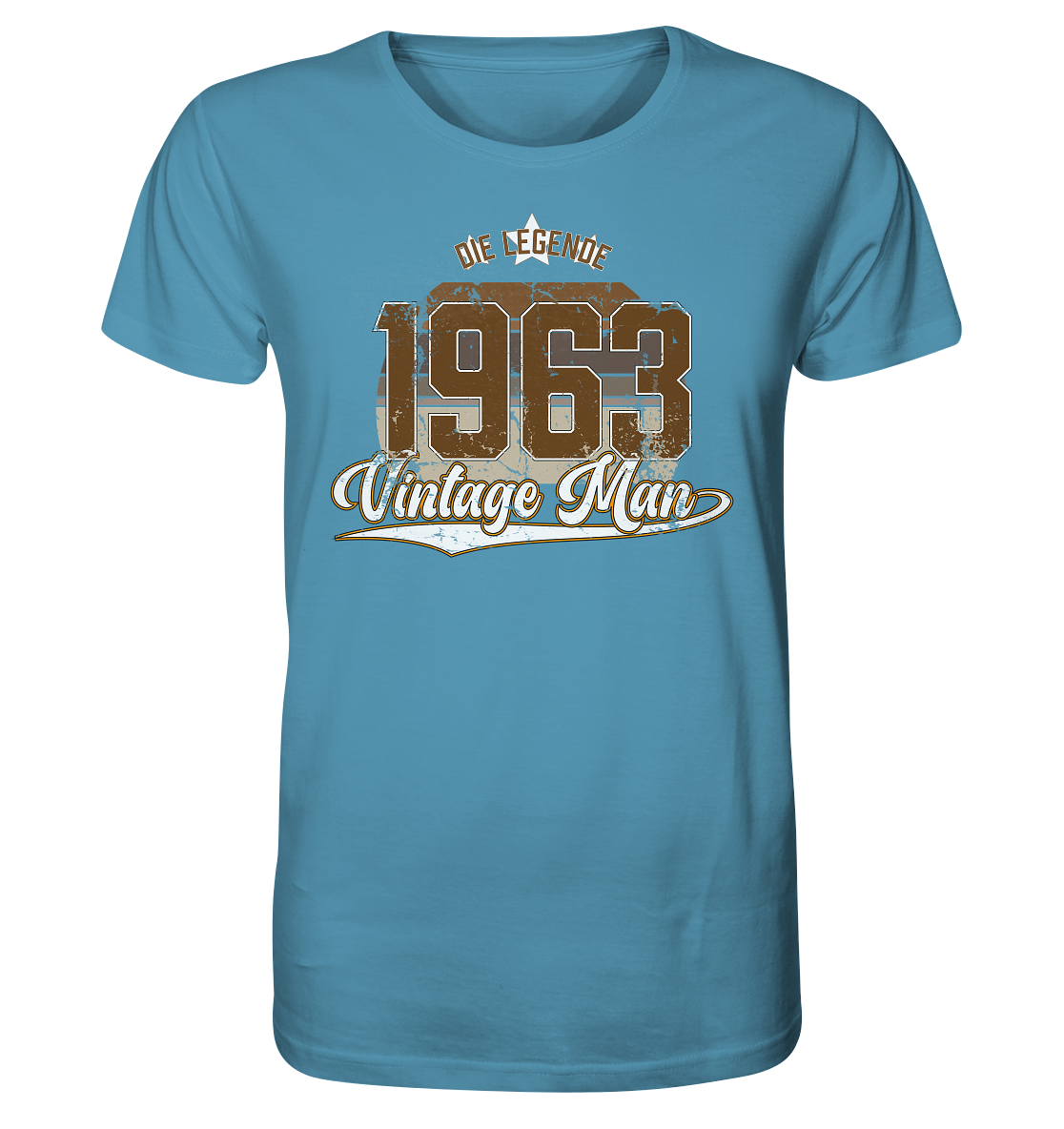 Vintage Man 1963 60.Geburtstag - Herren Premium Bio T-Shirt