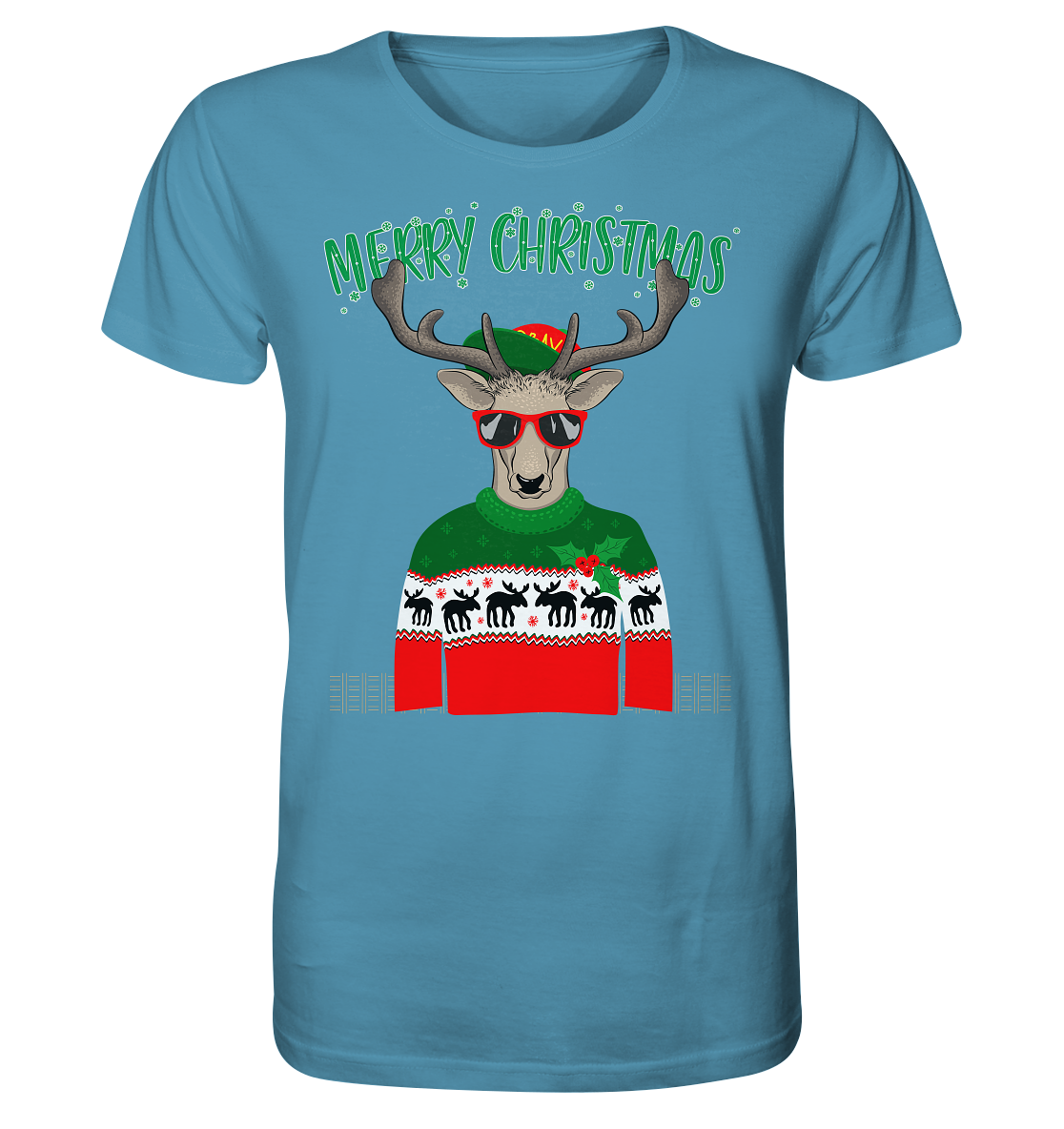 Merry Christmas Rentier - Herren Premium Bio T-Shirt