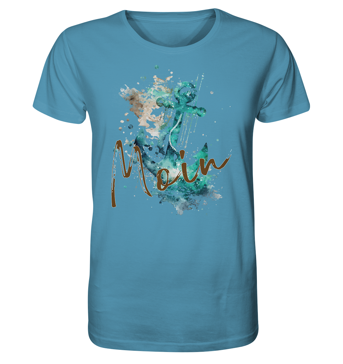 Moin Anker Aquarell - Herren Premium Bio T-Shirt