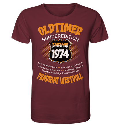 50 Geburtstag Oldtimer Baujahr 1974 - Herren Premium Bio T-Shirt