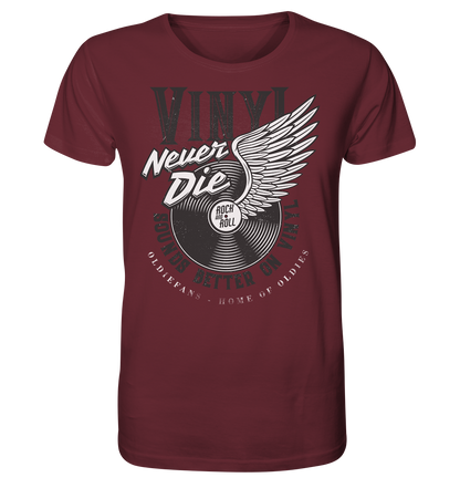 Vinyl Never Die - Herren Premium Bio T-Shirt