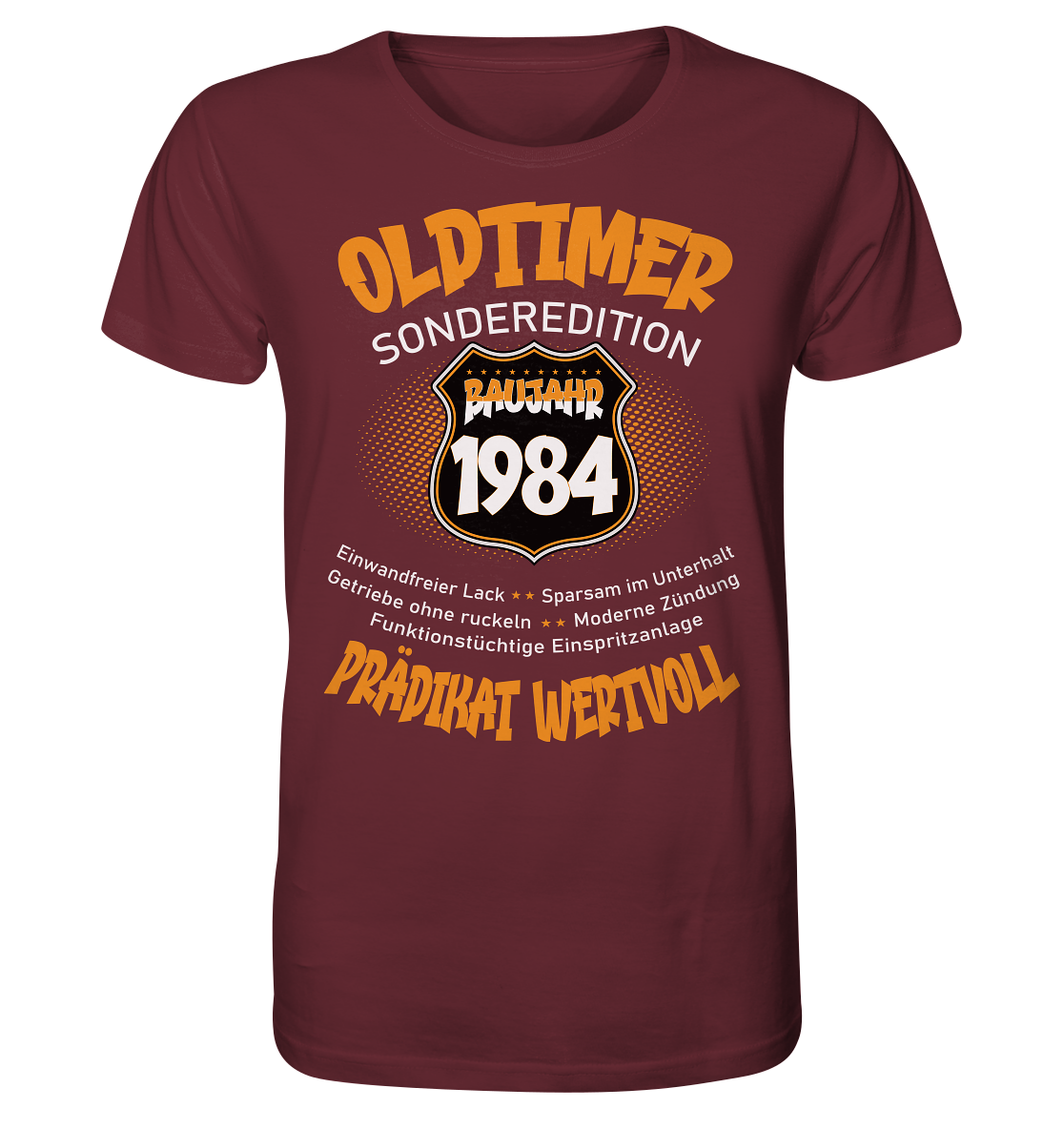 40 Geburtstag Oldtimer Baujahr 1984 - Herren Premium Bio Shirt