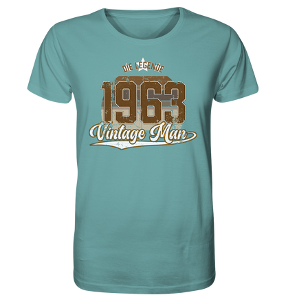 Vintage Man 1963 60.Geburtstag - Herren Premium Bio T-Shirt