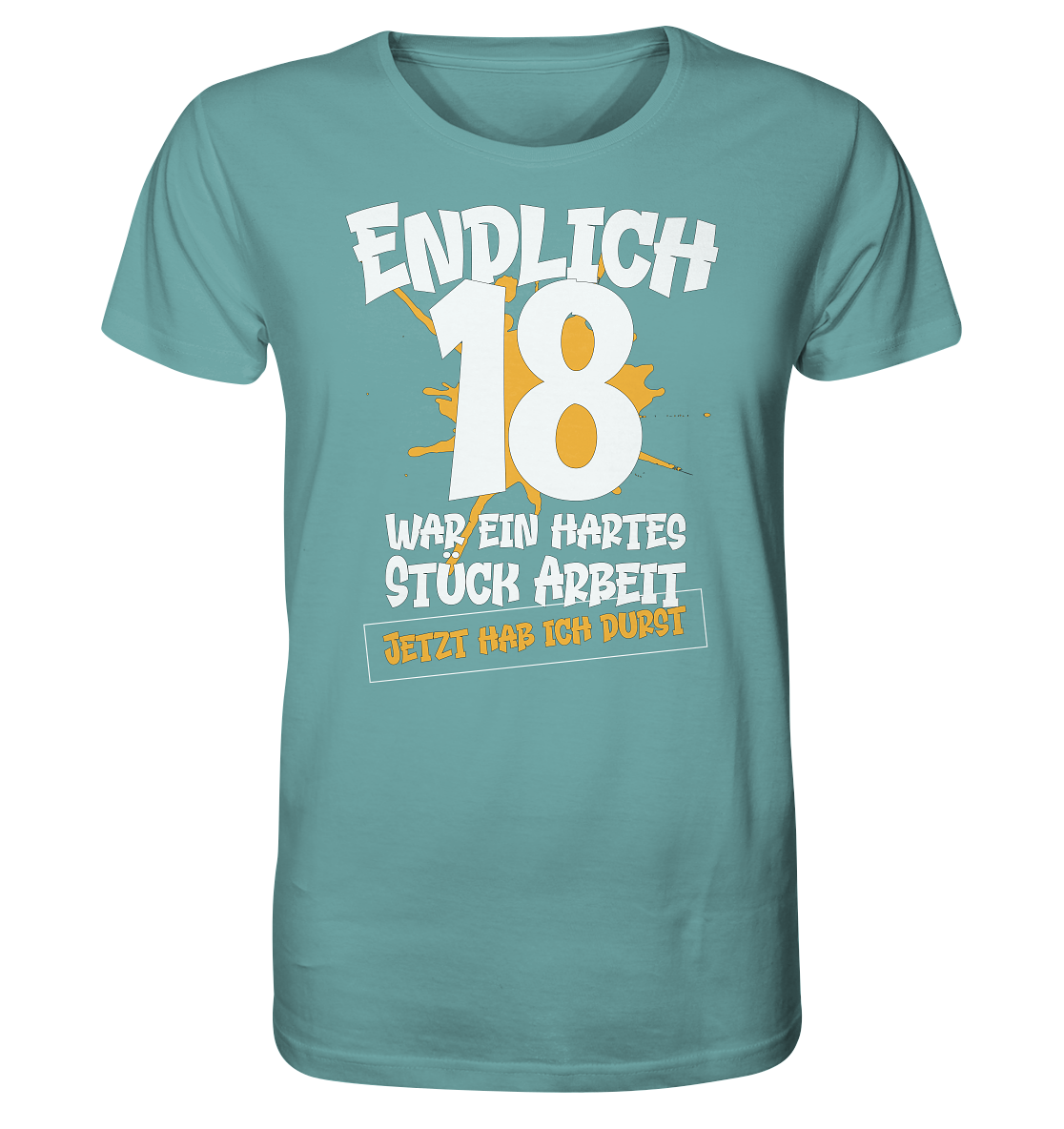 Endlich 18 18. Geburtstag - Herren Premium Bio T-Shirt