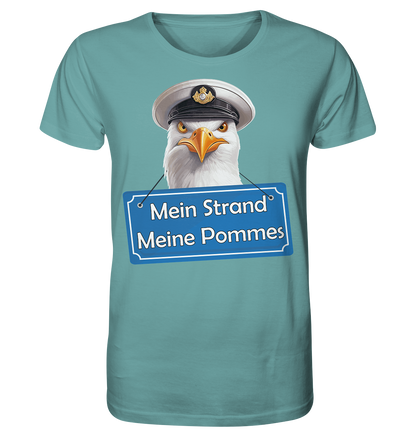 Mein Strand meine Pommes - Herren Premium Bio T-Shirt