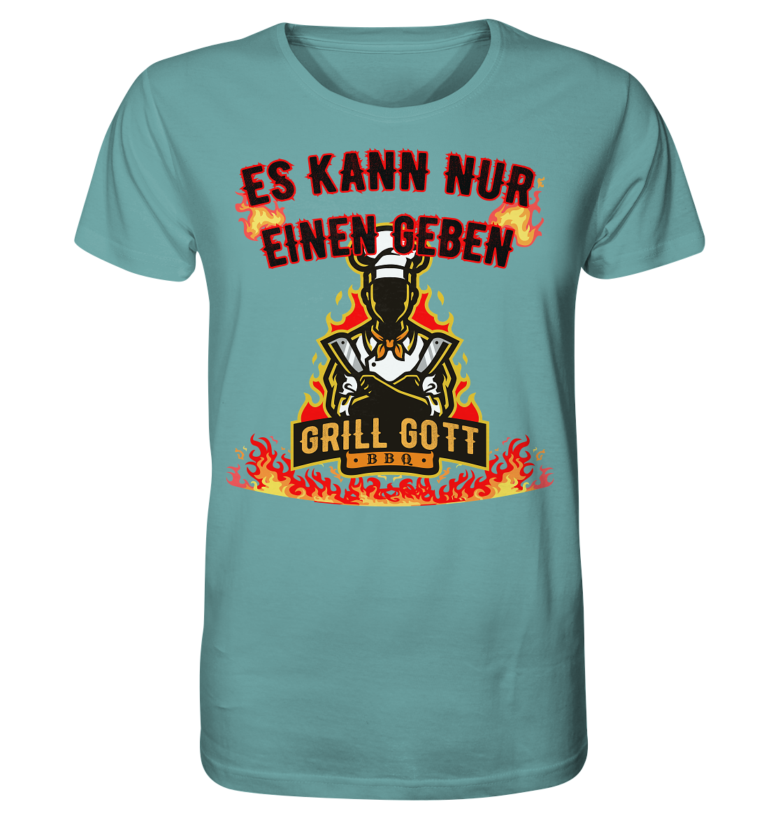 BBQ Grill Gott Es kann nur einen geben - Herren Premium Bio T-Shirt