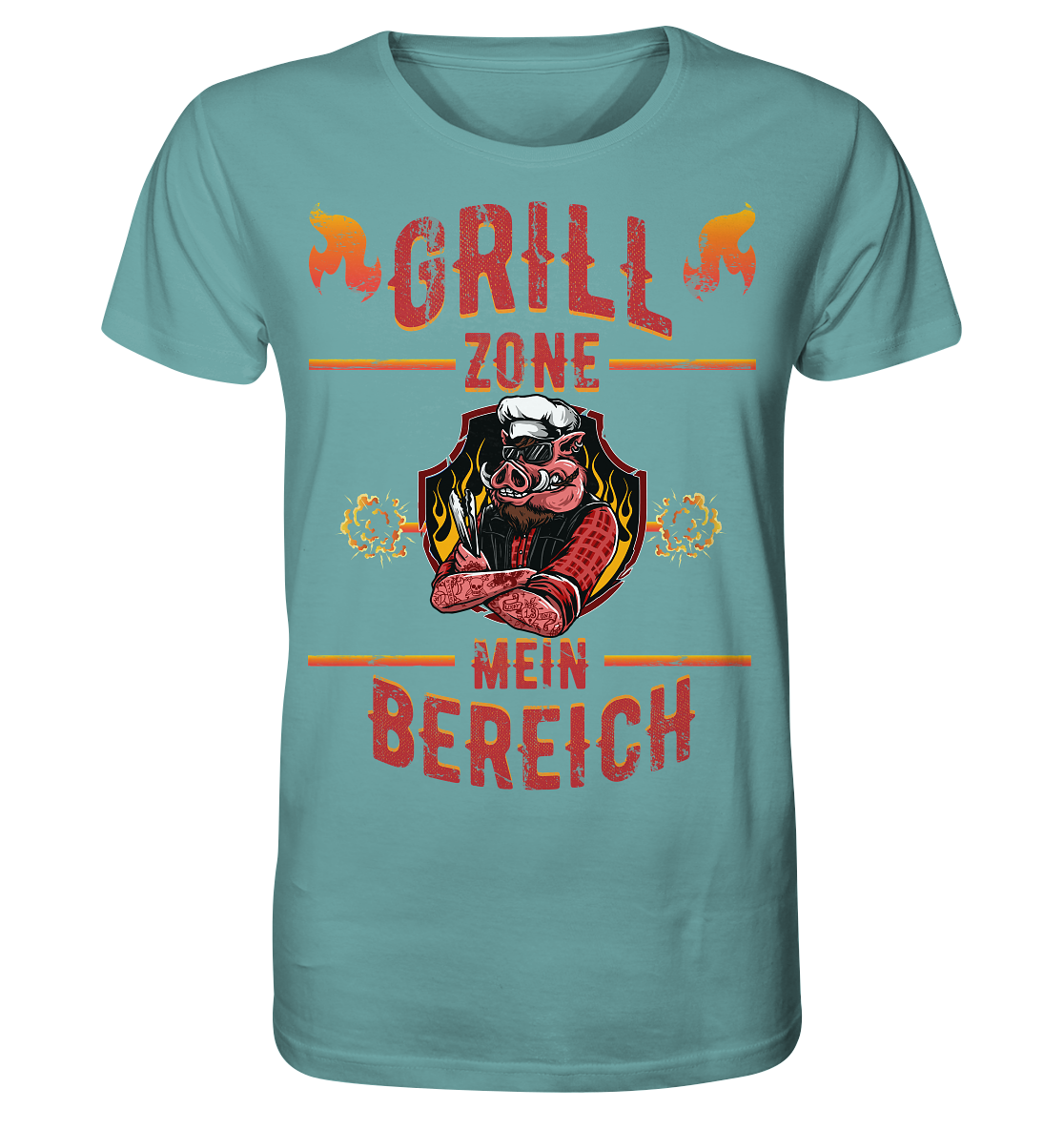 Grill Zone Mein Bereich - Herren Premium Bio T-Shirt