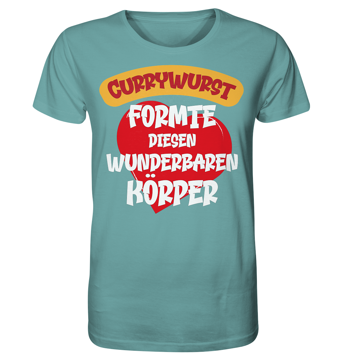 Currywurst formte diesen Körper - Herren Premium Bio T-Shirt