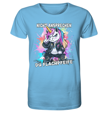 Nicht ansprechen du Flachpfeife Einhorn - Herren Premium Bio T-Shirt