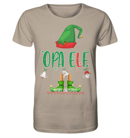 Opa Elf Weihnachten - Herren Premium Bio T-Shirt