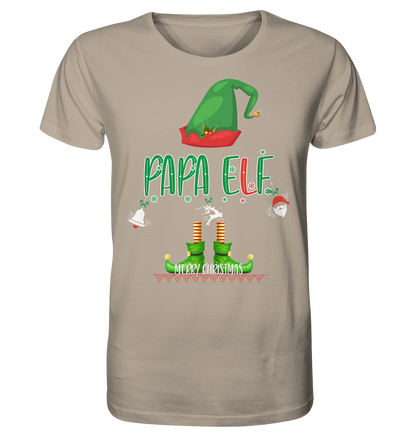 Papa Elf Weihnachten - Herren Premium Bio T-Shirt