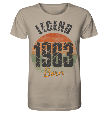 1963 born Legend 60.Geburtstag - Herren Premium Bio Shirt