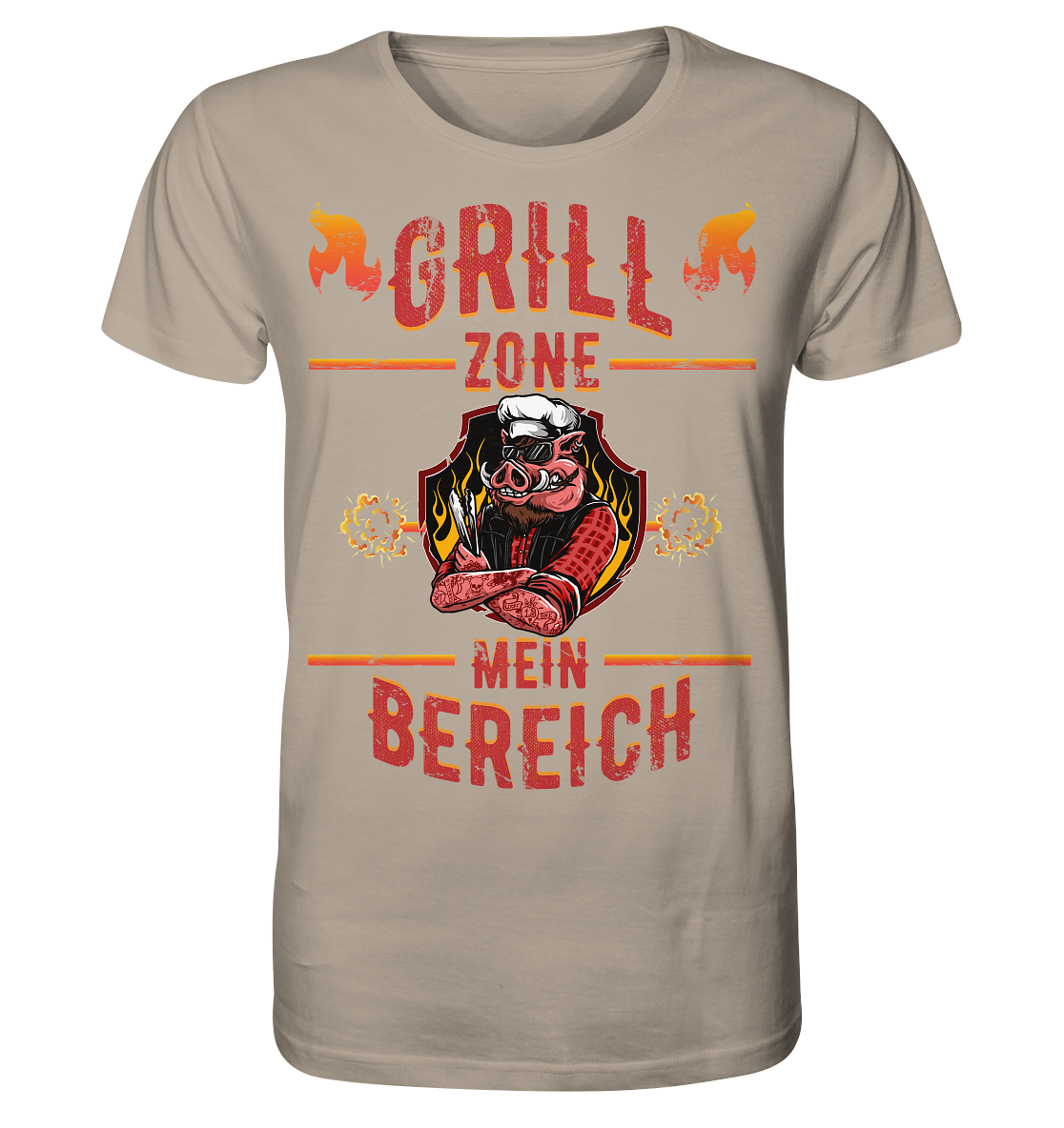 Grill Zone Mein Bereich - Herren Premium Bio T-Shirt