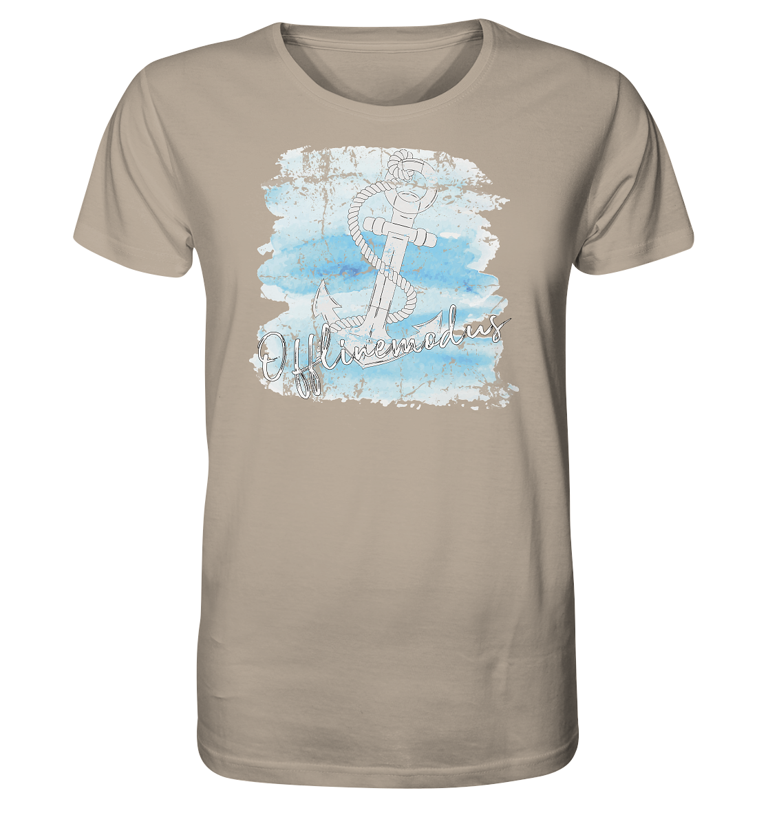 Offlinemodus Anker Aquarell - Herren Premium Bio T-Shirt