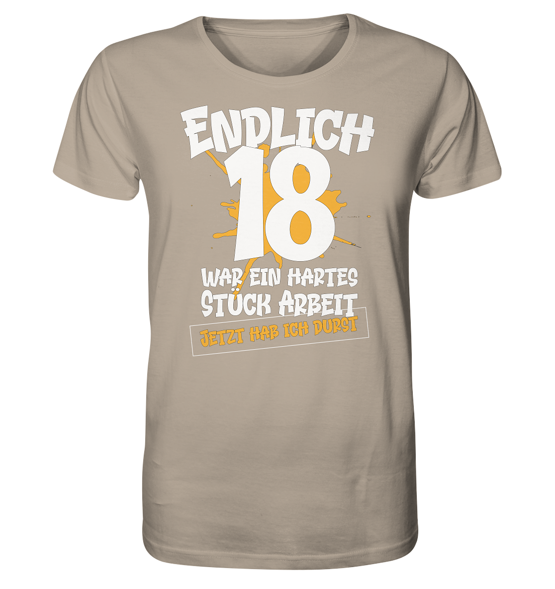 Endlich 18 18. Geburtstag - Herren Premium Bio T-Shirt