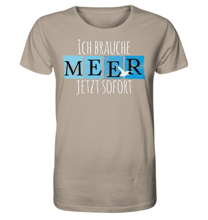 Ich brauche Meer jetzt sofort - Herren Premium Bio T-Shirt