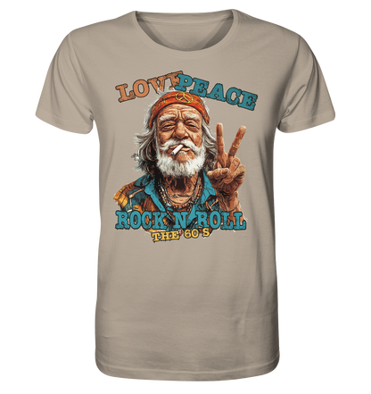 Love Peace Rock`n Roll - Herren Premium Bio T-Shirt