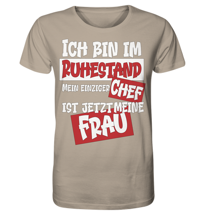 Ich bin im Ruhestand - Herren Premium Bio T-Shirt