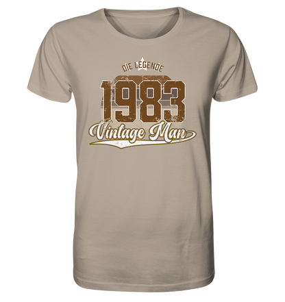 Vintage Man 1983 40.Geburtstag - Herren Premium Bio T-Shirt