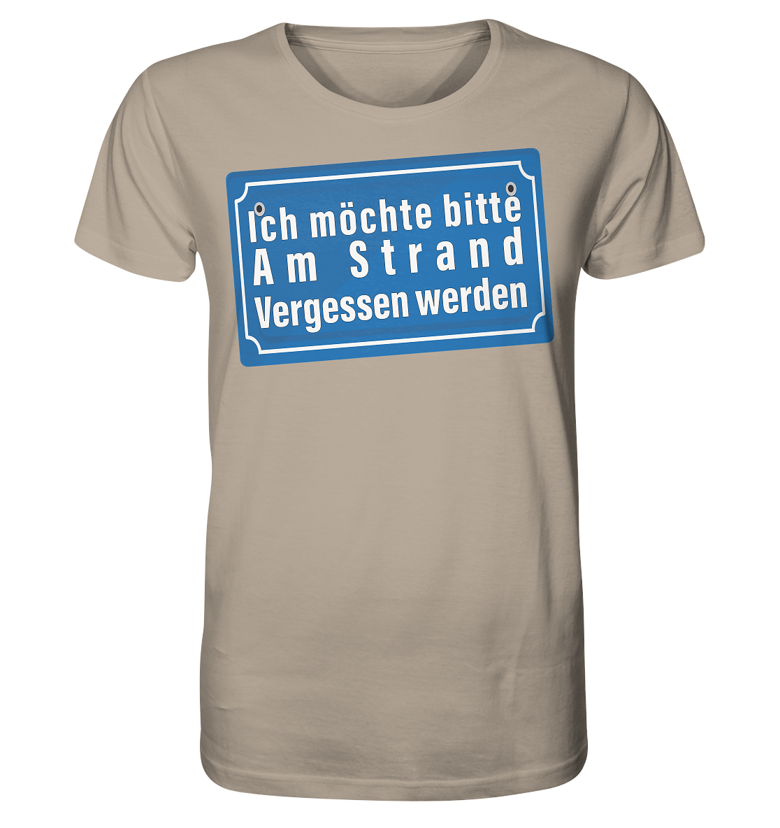 Ich möchte am Strand vergessen werden - Herren Premium Bio T-Shirt