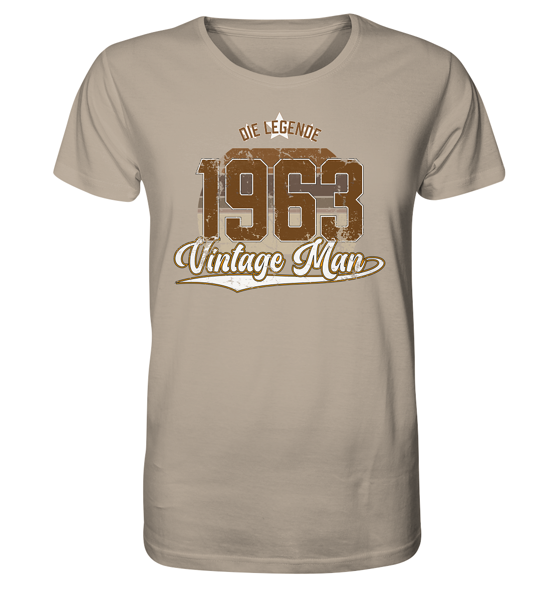 Vintage Man 1963 60.Geburtstag - Herren Premium Bio T-Shirt