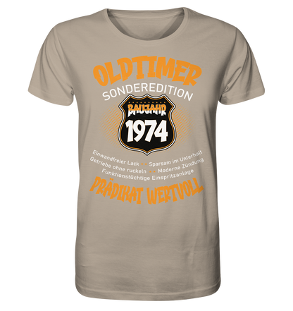 50 Geburtstag Oldtimer Baujahr 1974 - Herren Premium Bio T-Shirt