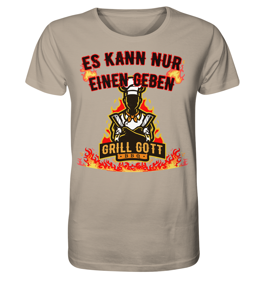 BBQ Grill Gott Es kann nur einen geben - Herren Premium Bio T-Shirt