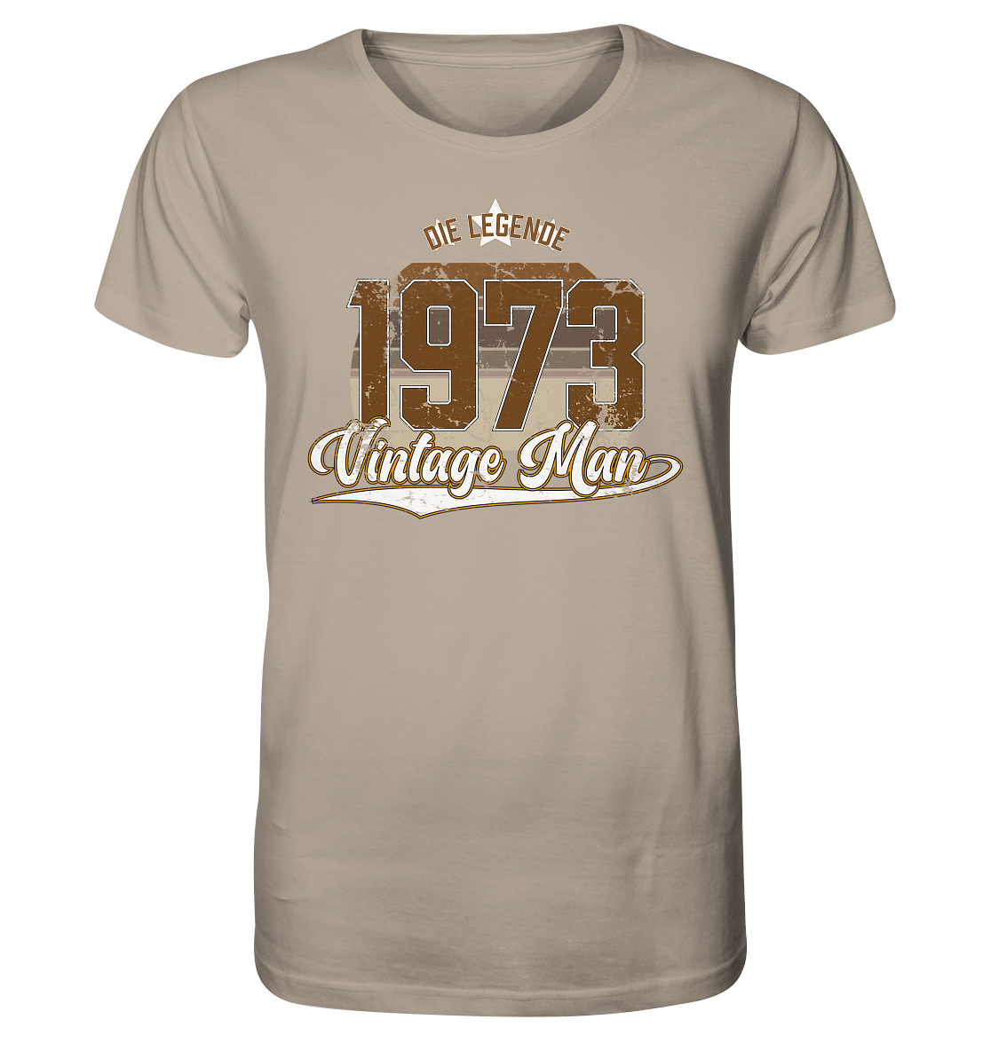 Vintage Man 1973 50.Geburtstag - Herren Premium Bio T-Shirt