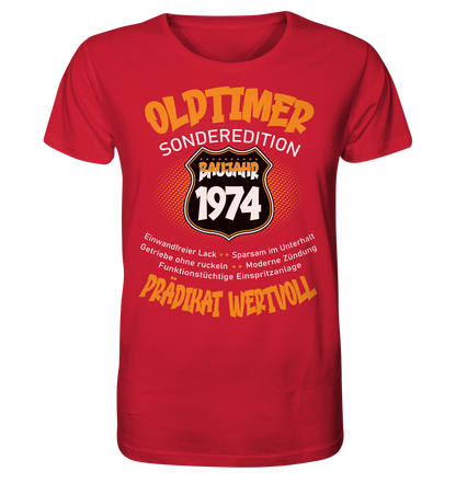 50 Geburtstag Oldtimer Baujahr 1974 - Herren Premium Bio T-Shirt