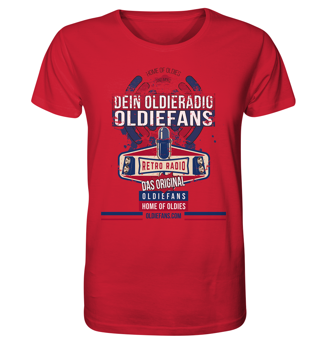 Oldiefans Retro Radio Logo - Herren Premium Bio T-Shirt