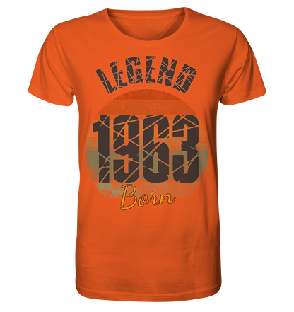 1963 born Legend 60.Geburtstag - Herren Premium Bio Shirt