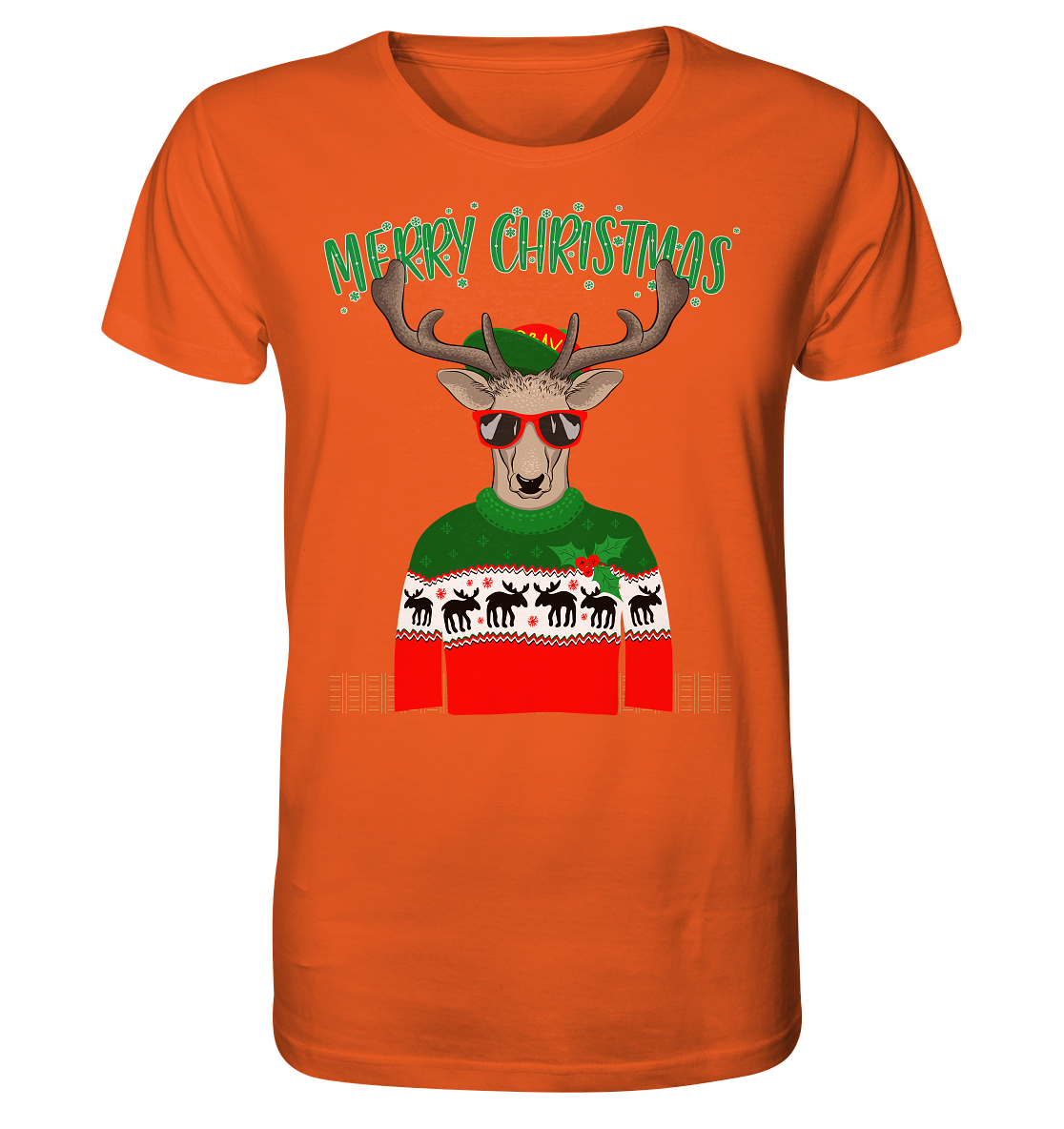 Merry Christmas Rentier - Herren Premium Bio T-Shirt