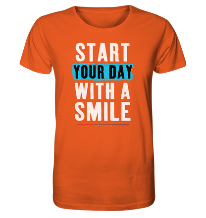 Start your Day with a Smile - Herren Premium Bio T-Shirt