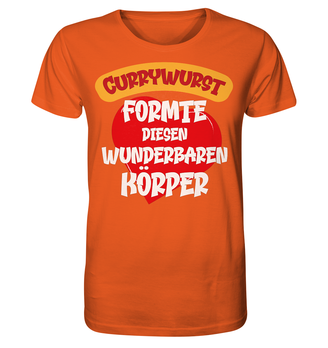 Currywurst formte diesen Körper - Herren Premium Bio T-Shirt