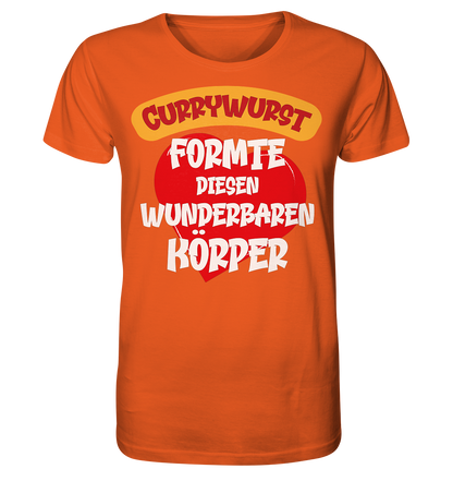 Currywurst formte diesen Körper - Herren Premium Bio T-Shirt